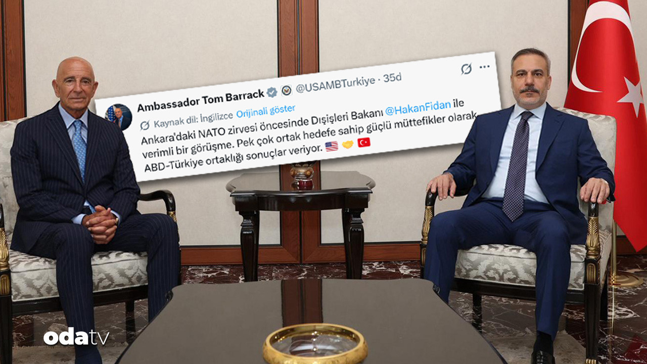 Dışişleri Bakanı Hakan Fidan ABD Büyükelçisi Tom Barrack’la görüştü